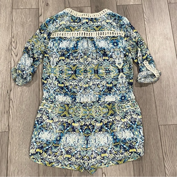 Twelfth Street by Cynthia Vincent Romper Women’s S Multicolor Snap Button 110572 - Picture 8 of 16